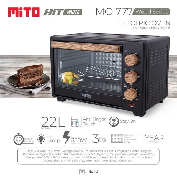 MITO Oven Listrik 22L Wood mo777