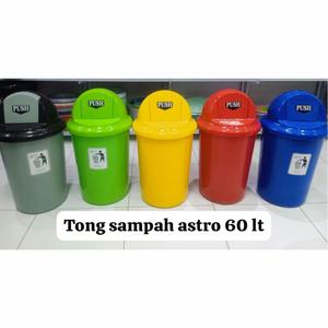MULTIPLAST Tong Sampah Astro Abu-abu 60L