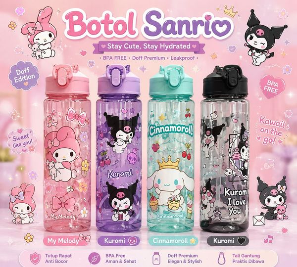 JPT* Botol Minum Sanno Doff 1L